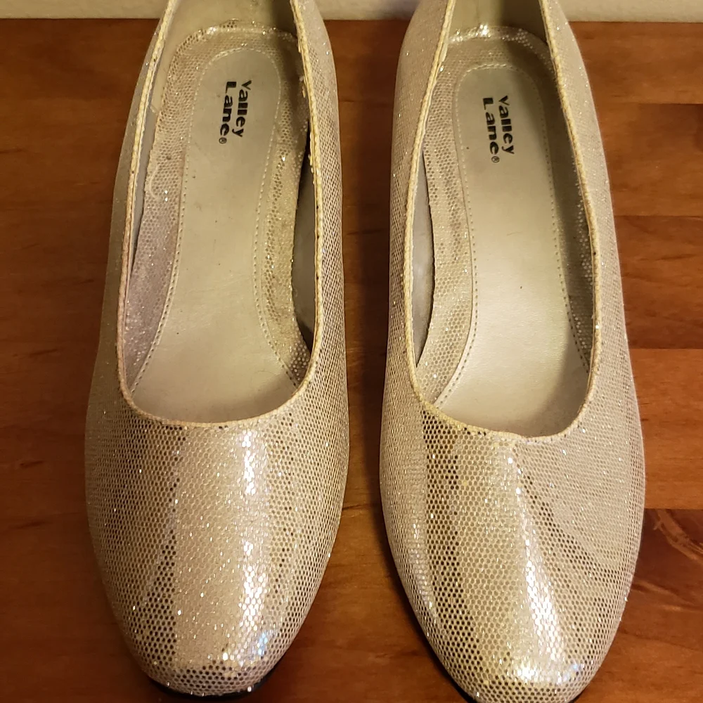 Valley Lane Glittering Silver Heels